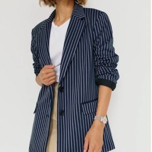 BNWT Sierra Boyfriend Blazer in Pinstripe